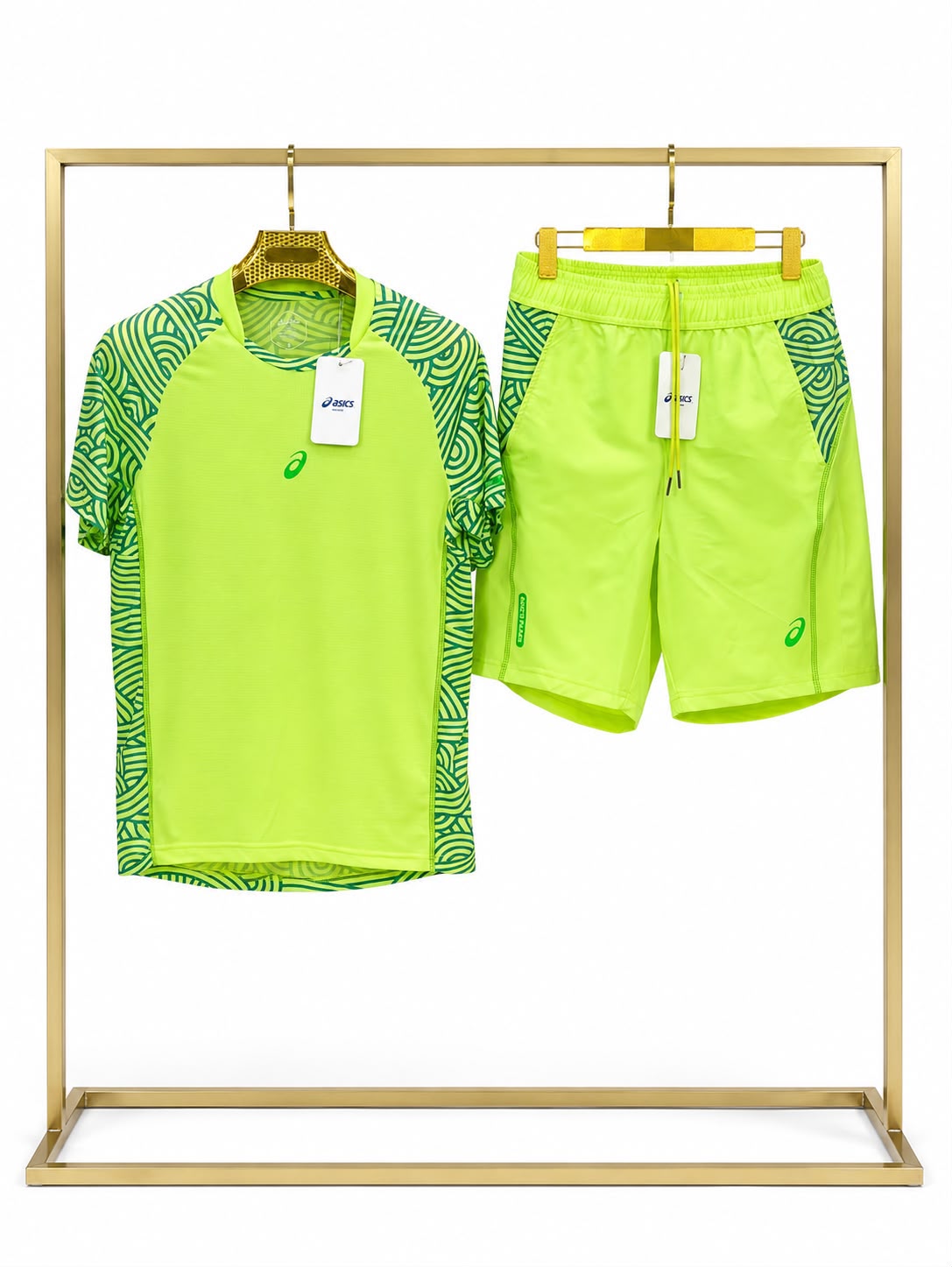 Ensemble Sport Premium ASICS – T-Shirt & Short Haute Qualité, Plusieurs Couleurs